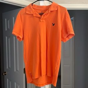 American Eagle orange polo